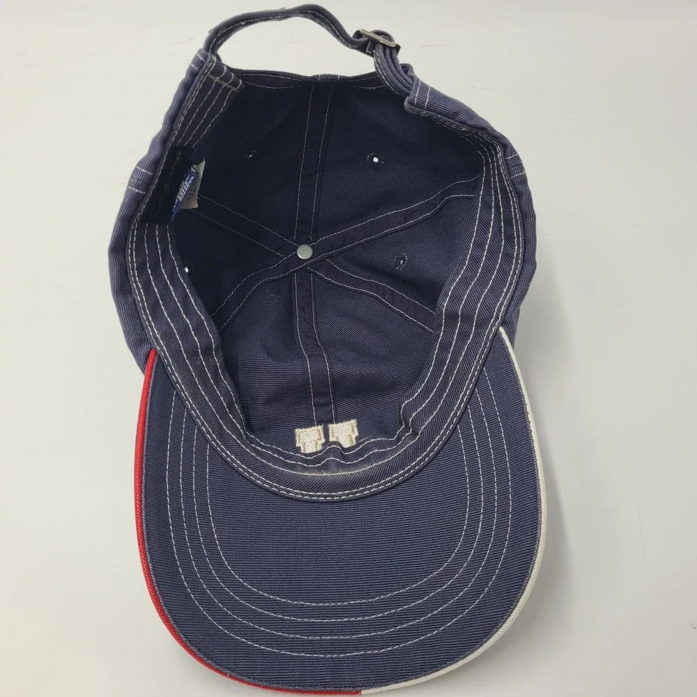Tommy‎ Hilfiger Hat Strapback Blue Gold 1985 H Logo Cotton Casual Preppy Dad Men